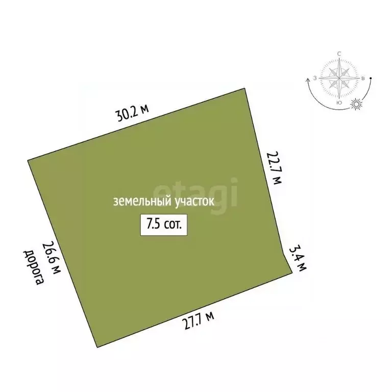 Участок в Свердловская область, Сысертский муниципальный округ, с. ... - Фото 2