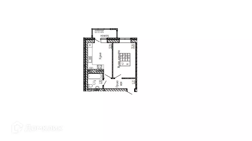 Продаётся 1-к квартира, 35.8 м - Фото 0