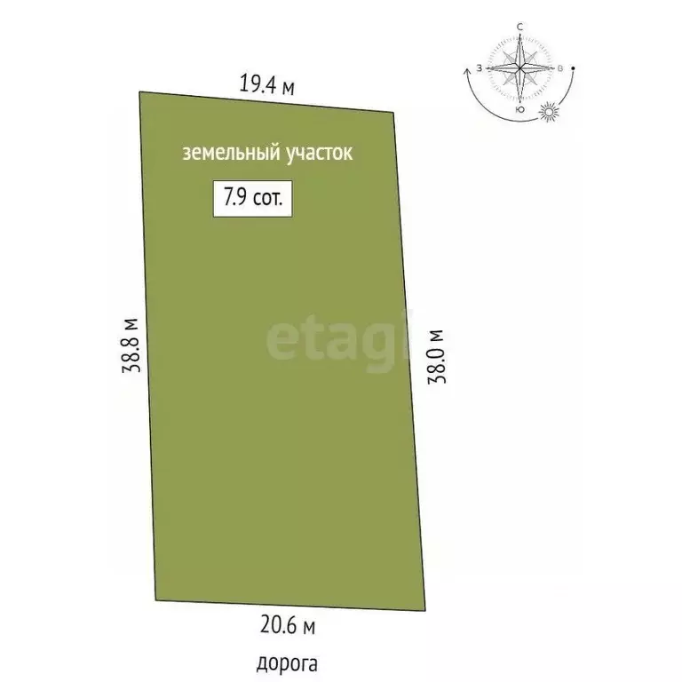 Участок в Ростовская область, Ростов-на-Дону Особенная ул. (7.9 сот.) - Фото 1