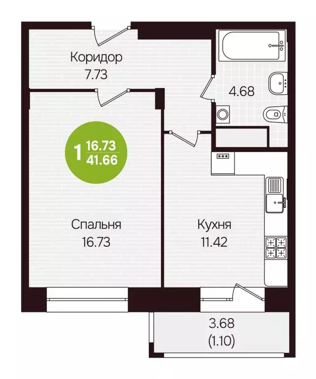1-к кв. Чувашия, Новочебоксарск ул. Воинов-интернационалистов, поз24 ... - Фото 1