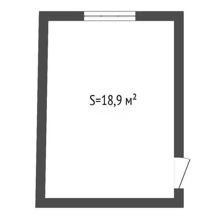 1к в -комнатной квартире (18.9 м) - Фото 1