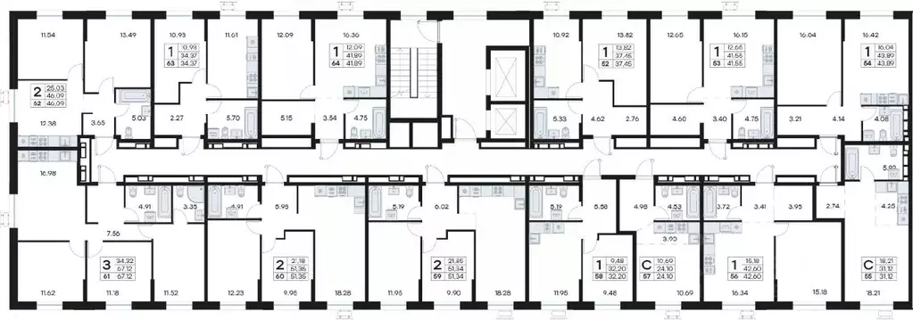 1-к кв. Приморский край, Владивосток Катерная ул., 31/2 (34.37 м) - Фото 2