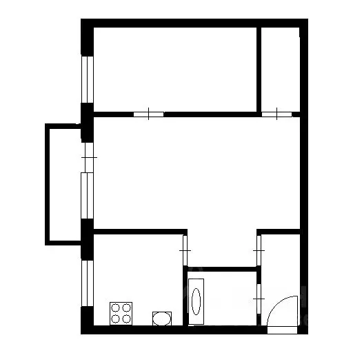 2-к кв. Башкортостан, Уфа ул. Мусоргского (44.0 м) - Фото 2
