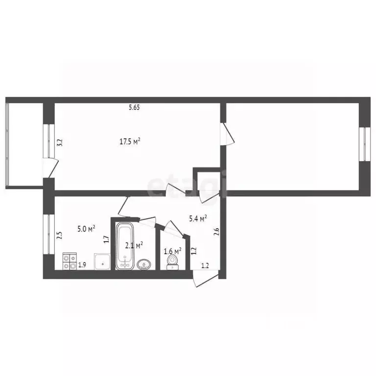 2-к кв. Мордовия, Саранск ул. Ульянова, 85 (45.5 м) - Фото 1