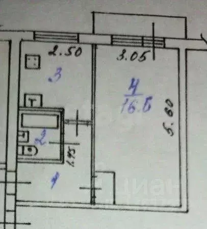 1-к кв. Иркутская область, Иркутск ул. Розы Люксембург, 329 (30.5 м) - Фото 2
