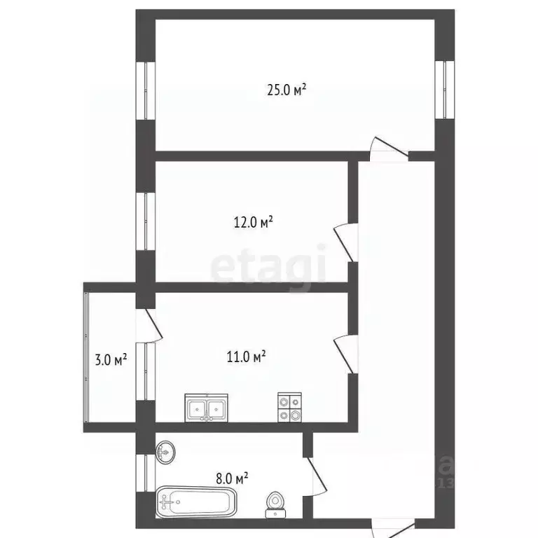 2-к кв. Краснодарский край, Геленджик Советская ул., 112 (62.5 м) - Фото 1