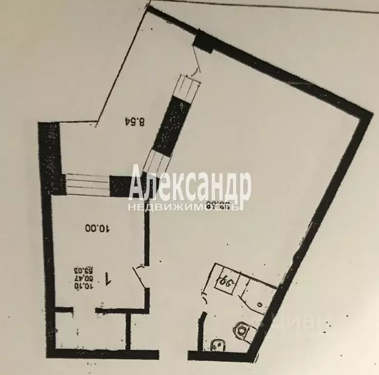 1-к кв. Ленинградская область, Мурино Всеволожский район, бул. ... - Фото 2