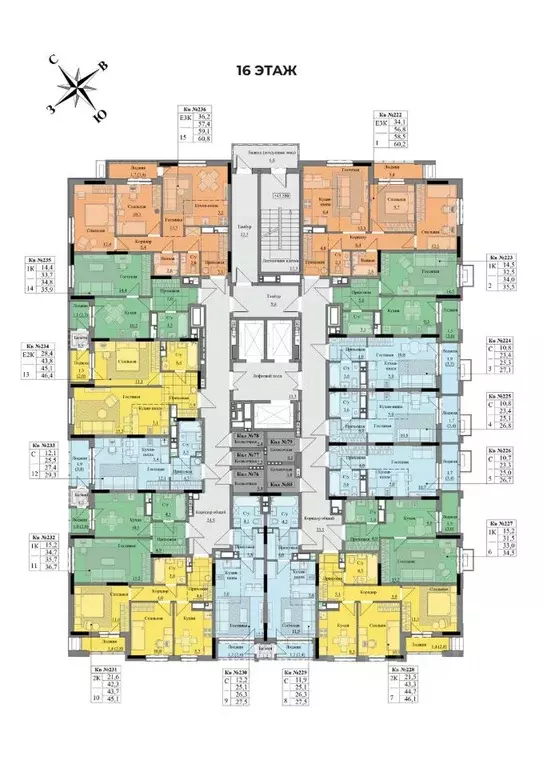 1-к кв. Удмуртия, Ижевск Краски Леса жилой комплекс (35.7 м) - Фото 2