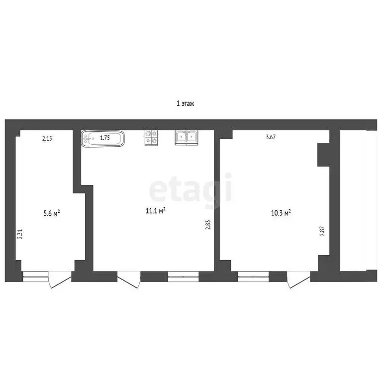 4-комнатная квартира: Евпатория, улица Гоголя, 36 (70.1 м) - Фото 2
