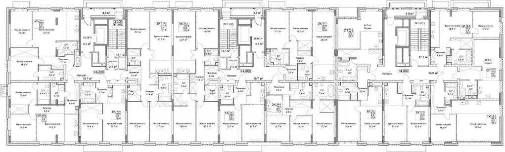 2-к кв. Нижегородская область, Нижний Новгород Ильинская ул. (77.9 м) - Фото 2