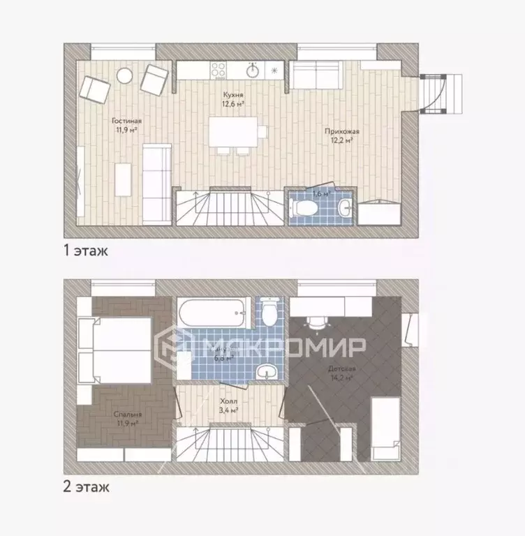 Таунхаус в Новосибирская область, Новосибирский район, Каменский ... - Фото 2