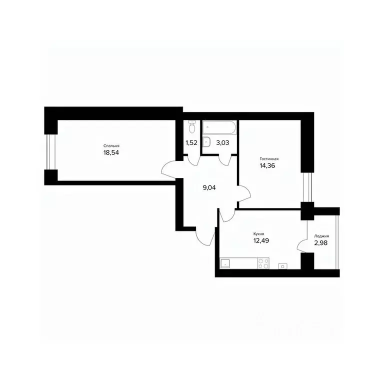 2-к кв. Ярославская область, Ярославль пос. Норское, Норские ... - Фото 1