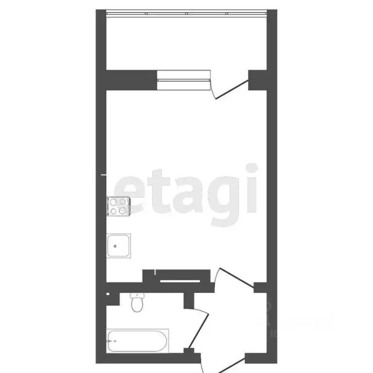 Студия Тюменская область, Тюмень Интернациональная ул., 199 (18.1 м) - Фото 2