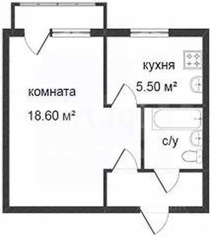 1-к кв. Калининградская область, Калининград Машиностроительная ул., ... - Фото 2
