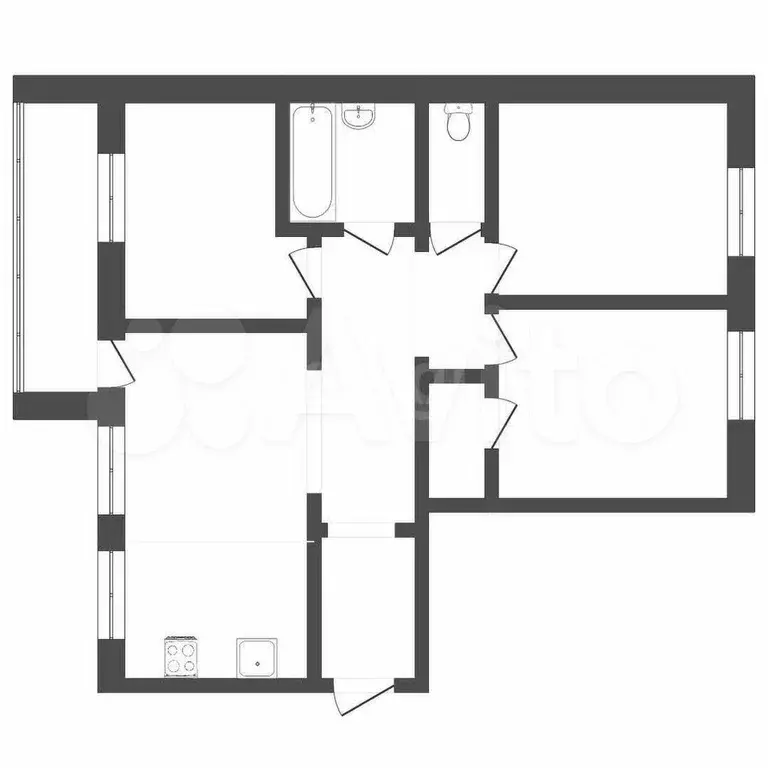 3-к. квартира, 115,4 м, 8/9 эт. - Фото 0