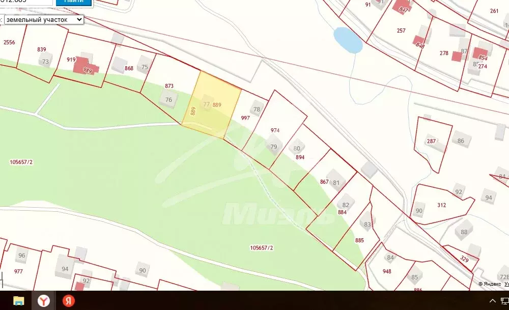 Участок в Старая Слобода, Сосновая улица (10.59 м) - Фото 0