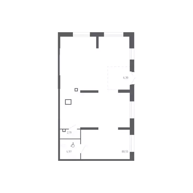 Помещение свободного назначения (102.01 м) - Фото 1