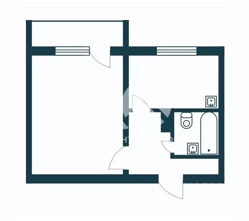 1-к кв. Новосибирская область, Новосибирск ул. Петухова, 105 (36.0 м) - Фото 2