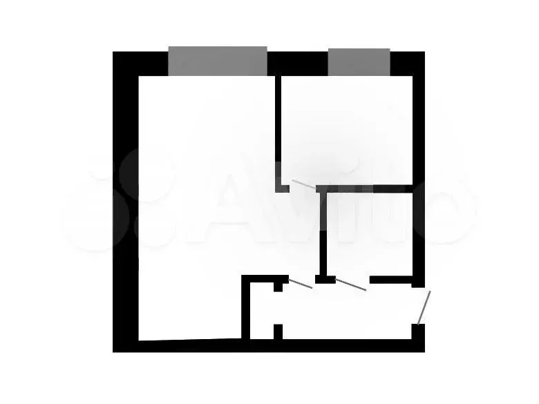1-к. квартира, 30 м, 2/5 эт. - Фото 0