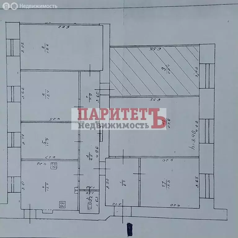 1к в 5-комнатной квартире (22.4 м) - Фото 1