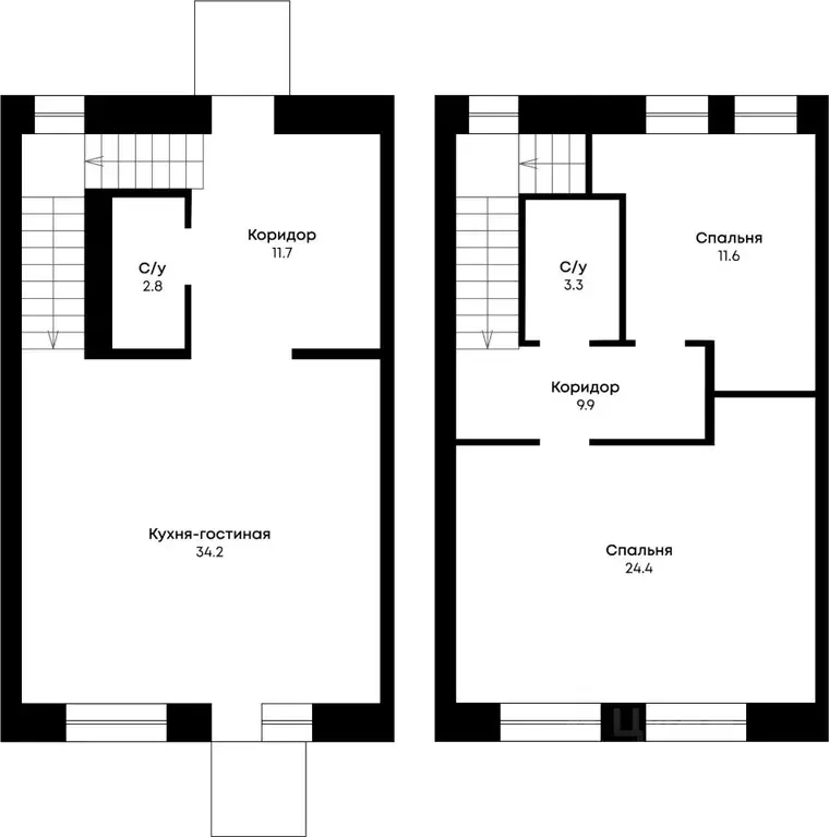 Таунхаус в Оренбургская область, Оренбург ул. Нижняя, 8 (102 м) - Фото 1
