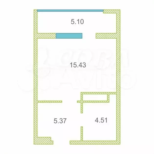 Квартира-студия, 25,2 м, 3/17 эт. - Фото 0