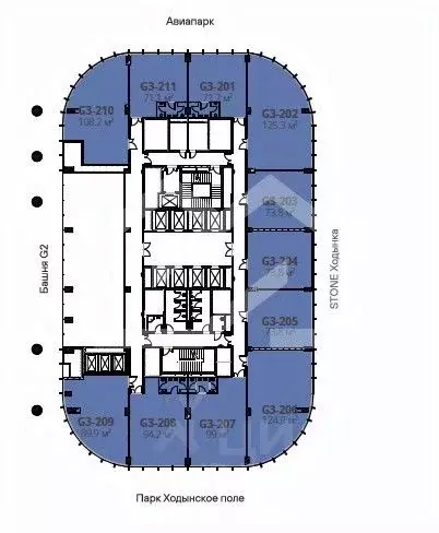 Помещение свободного назначения в Москва Ходынский бул., 20Ас1 (74 м) - Фото 2