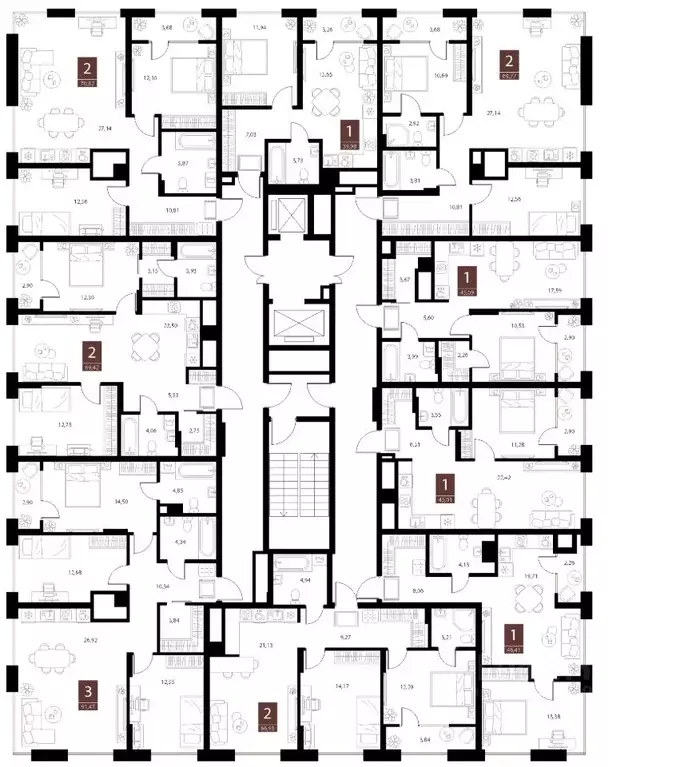 3-к кв. Рязанская область, Рязань ул. Бирюзова, 20с1 (91.47 м) - Фото 2