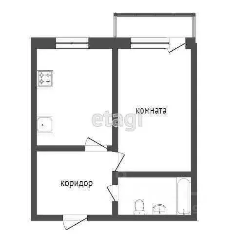 1-к кв. Бурятия, Улан-Удэ просп. Строителей, 38 (33.0 м) - Фото 2