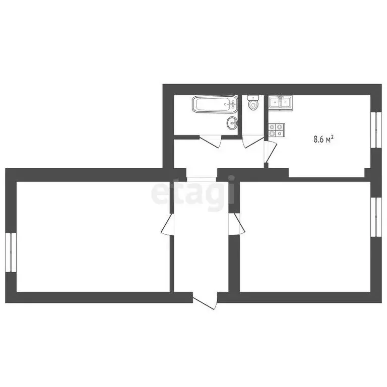 2-комнатная квартира: Пенза, улица Циолковского, 17/36 (67.3 м) - Фото 0