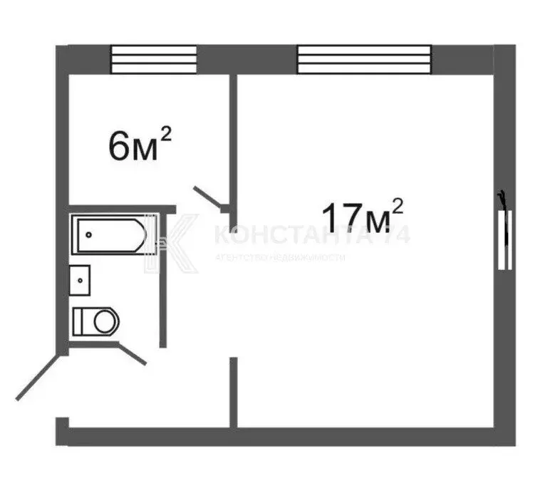 1-комнатная квартира: Миасс, улица Победы, 25 (31.1 м) - Фото 0