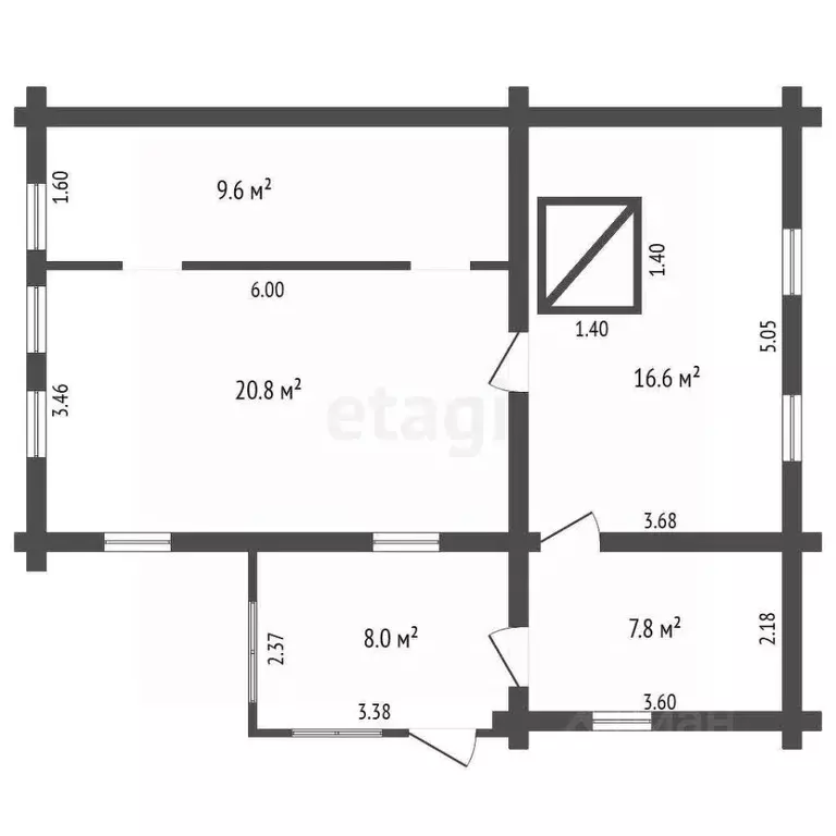 Дом в Башкортостан, Гафурийский район, с. Белое Озеро  (47 м) - Фото 2
