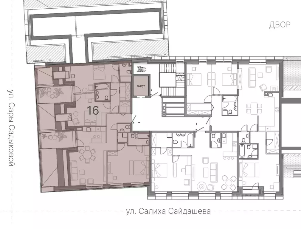 4-к кв. Татарстан, Казань ул. Сары Садыковой (130.67 м) - Фото 2