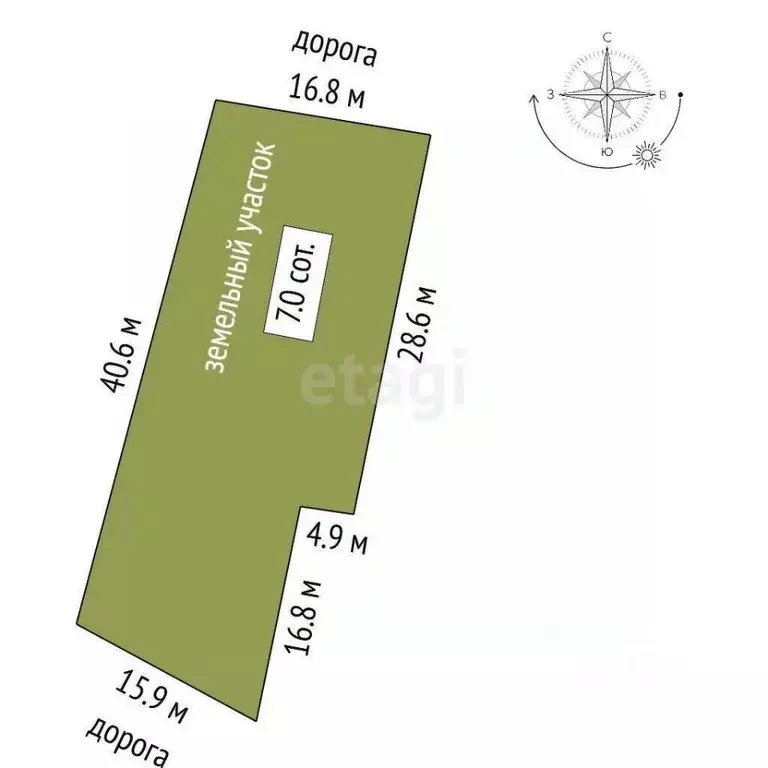 Участок в Крым, Симферопольский район, Добровское с/пос, с. Заречное ... - Фото 2