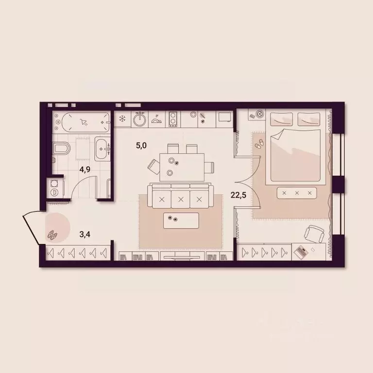 1-к кв. Приморский край, Артем ул. Куйбышева, 11А (35.76 м) - Фото 1