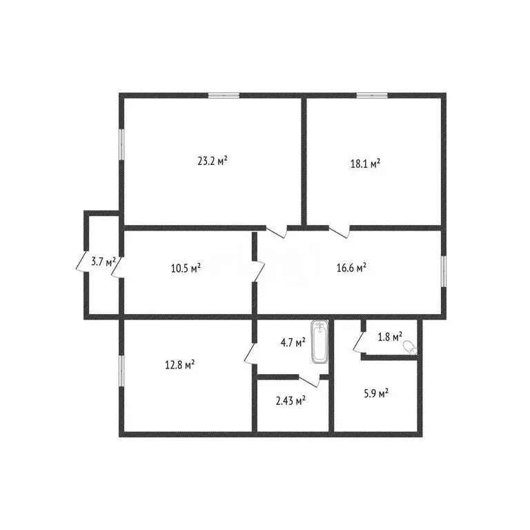 Дом в Николенское, Октябрьская улица, 39 (101.3 м) - Фото 1