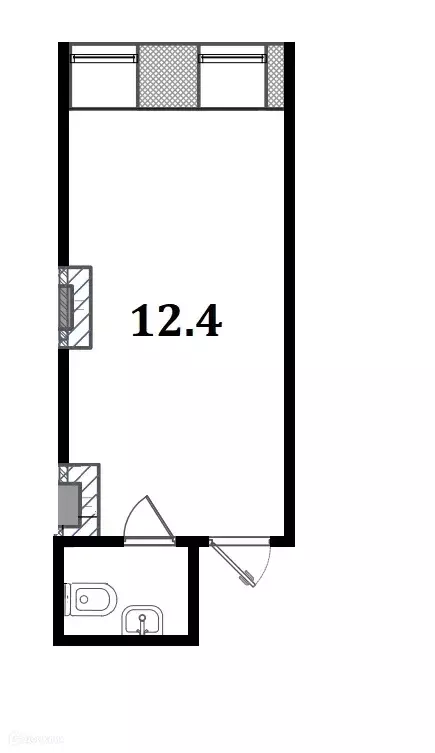 Продаётся квартира-студия, 12.4 м - Фото 1