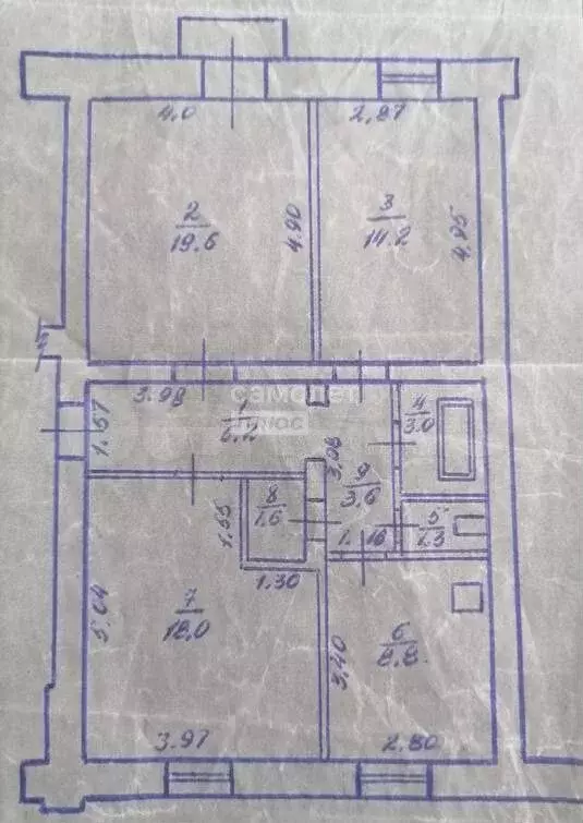 3-к. квартира, 77,9 м, 2/2 эт. - Фото 0