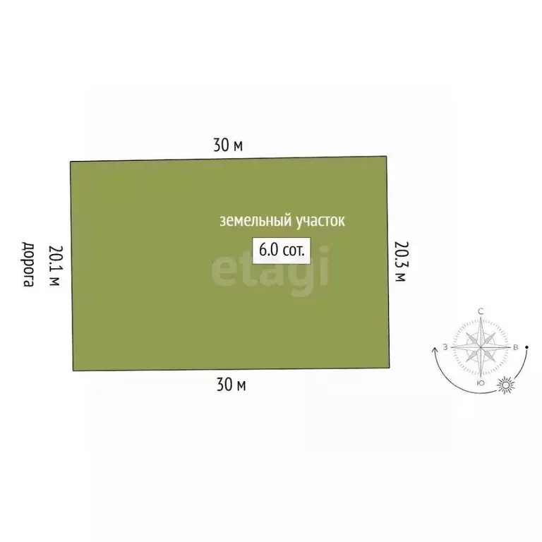 Участок в Тюменская область, Тюменский муниципальный округ, ... - Фото 2