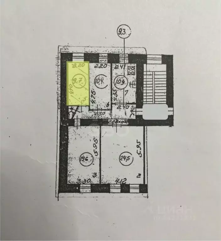 Комната Санкт-Петербург ул. Писарева, 14 (9.7 м) - Фото 2