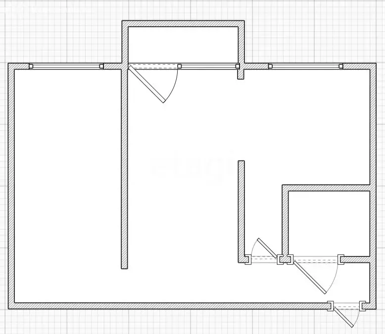 2-комнатная квартира: Казань, улица Гагарина, 73А (40.3 м) - Фото 1