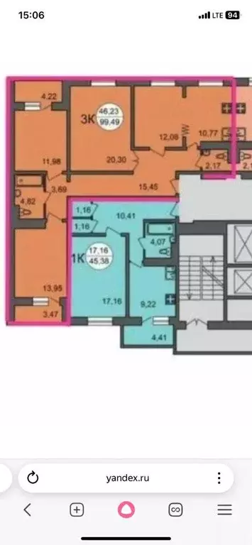 Квартира, 3 комнаты, 99.5 м - Фото 1