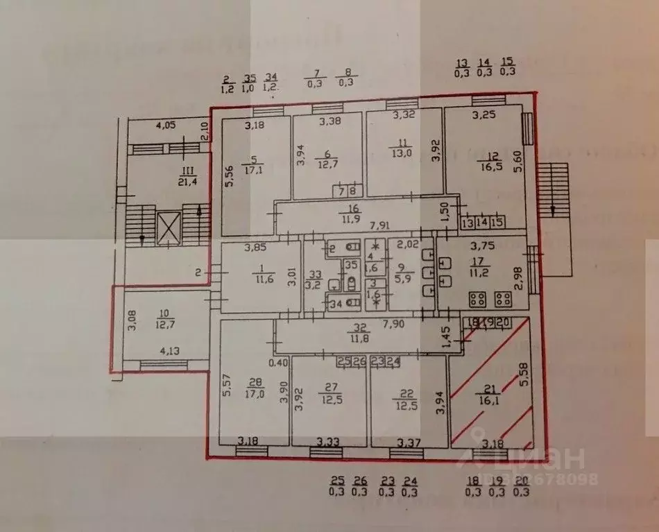 Комната Санкт-Петербург Искровский просп., 6К2 (16.0 м) - Фото 1