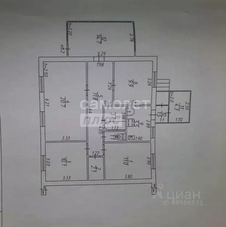 3-к кв. Калужская область, Жиздра пер. Пушкина, 12 (96.1 м) - Фото 2