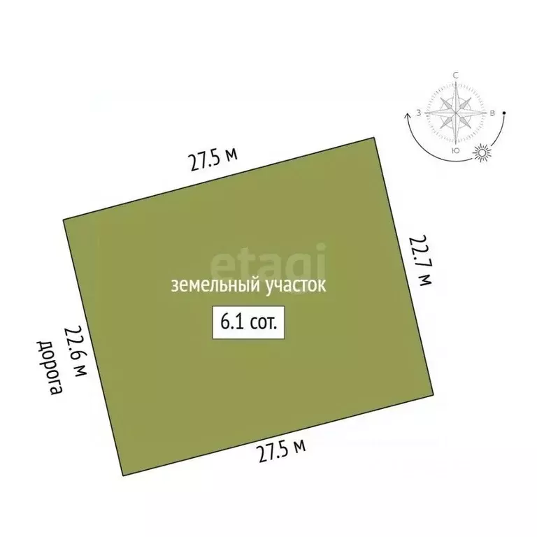 Участок в Крым, Ленинский район, с. Калиновка ул. Шевченко (6.12 сот.) - Фото 2