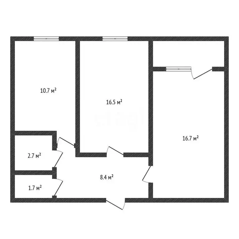 2-комнатная квартира: Черкесск, улица Свободы, 62П (56.7 м) - Фото 2