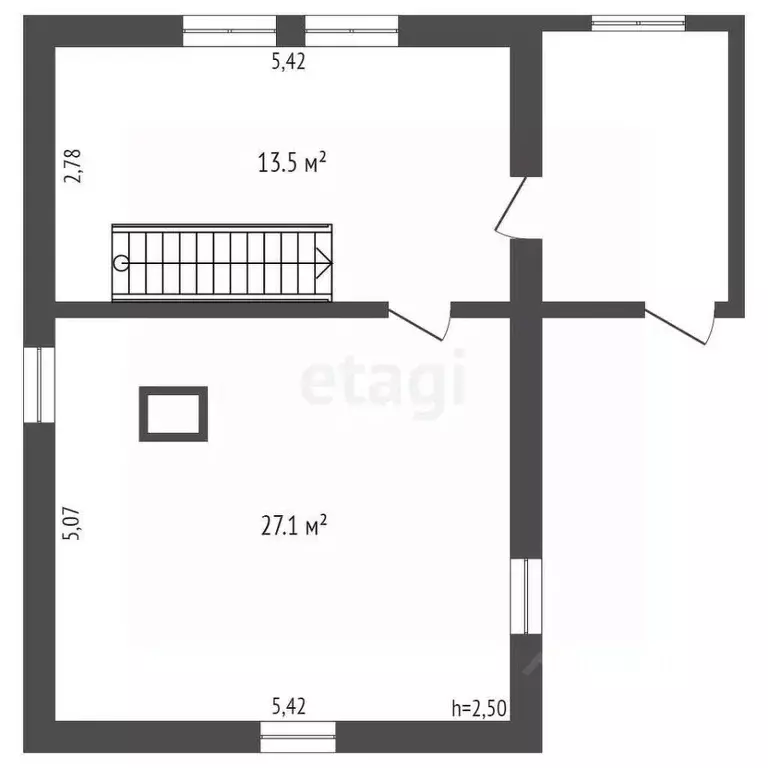 Дом в Томская область, Томский район, д. Чернышевка  (41 м) - Фото 1