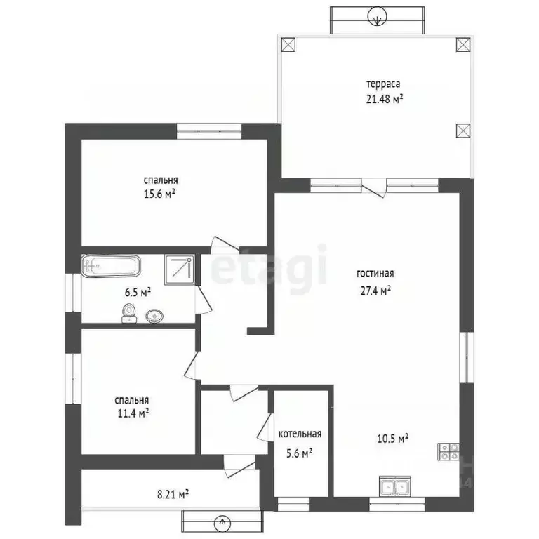 Дом в Тюменская область, Тюменский муниципальный округ, 27/72 кп ул. ... - Фото 2