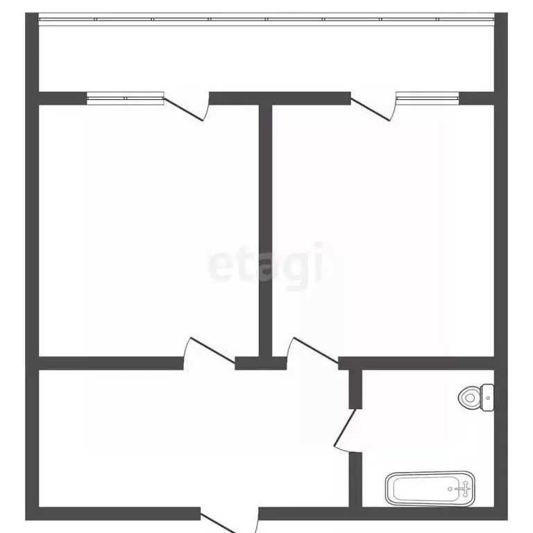2-к кв. Карачаево-Черкесия, Черкесск ул. Космонавтов, 8 (34.4 м) - Фото 1