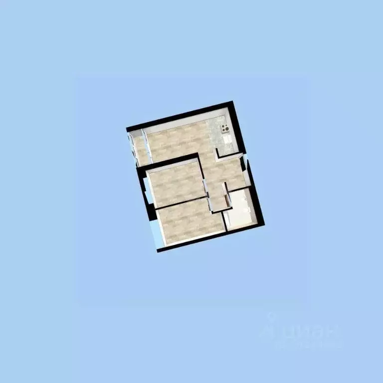 3-к кв. Башкортостан, Уфа ул. Энтузиастов, 15 (52.6 м) - Фото 1